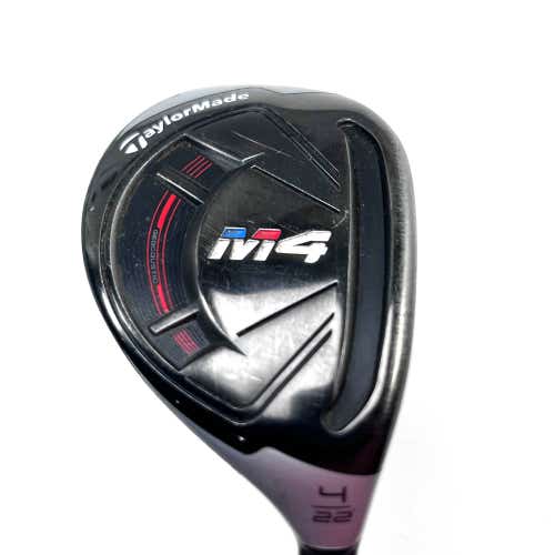 TaylorMade M4 4 Hybrid 22* Fujikura Atmos 7S 70g Stiff Graphite Mens RH