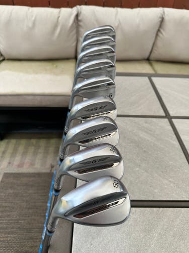 Custom Men's 2025 Vokey SM11 44, 50, 56, 60 and TaylorMade P790 5i-9i Left Hand Iron Set Stiff Flex
