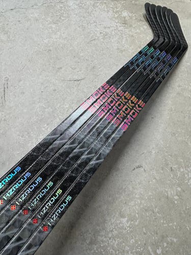 6 PACK 65 Flex P28 Hzrdus Smoke Senior True Left Hand Maddox Schultz WHL Pro Stock (New)