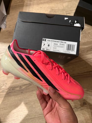Pink Unisex Size M 7.0 (W 8.0) Adidas F50 Pro Cleats (New)