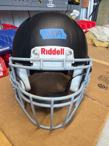 USED RIDDELL SPEED ICON ADULT HELMET - LARGE - FLAT BLACK