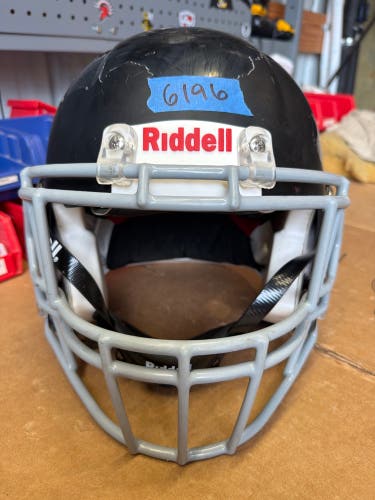 USED RIDDELL SPEED ICON ADULT HELMET - MEDIUM - FLAT BLACK