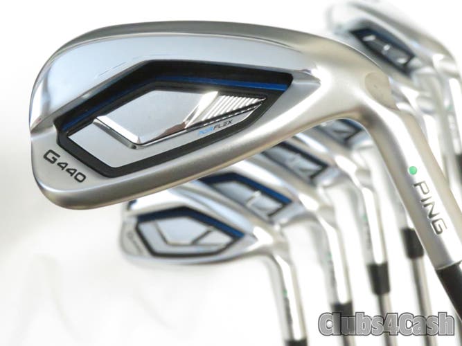 PING G440 Irons Green Dot NS PRO Modus3 Tour 105 Stiff 5-P+U  +1/2" TALL  MINT