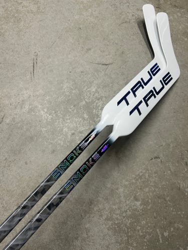 2 PACK True HZRDUS Smoke Regular Goalie Stick 25” Paddle (New) NHL Pro Stock
