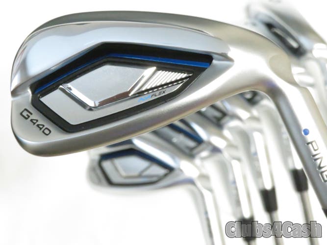 PING G440 Irons Blue Dot Dynamic Gold S300 Stiff 5-P+U +1" TALL .. Shop Wear