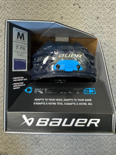 Medium Bauer RE-AKT 3D Helmet (New) Navy