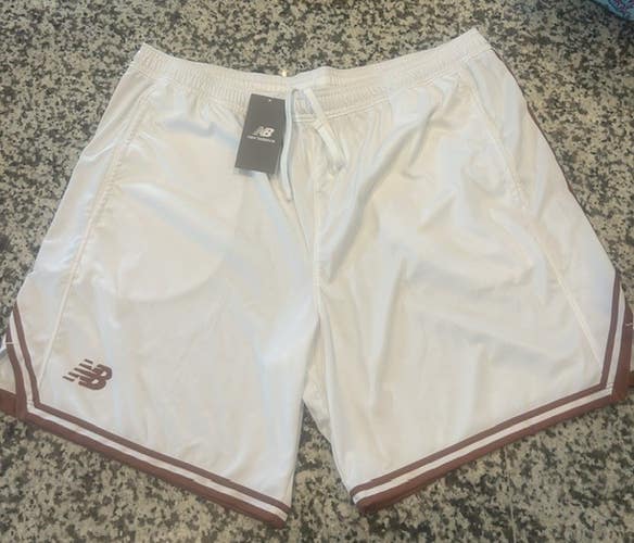 New Balance Texas orange team lacrosse shorts mens L large NEW pockets