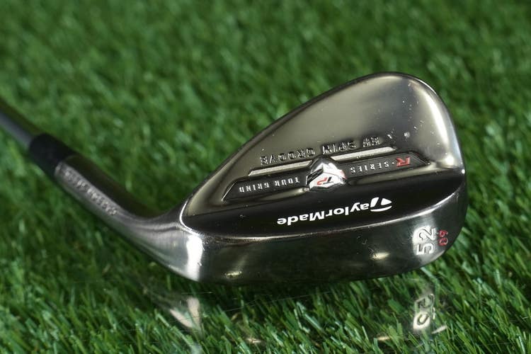 TaylorMade R-Series TP 52 09 Carbon Steel KBS Wedge Flex Black Chrome RH ~WOW!