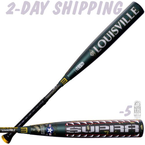 NEW | 2027 Louisville Slugger SUPRA TIGERSHARK 30 / 25 oz USSSA 2¾" Travel Baseball Bat w/Warranty