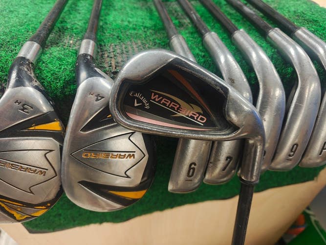 Callaway Warbird Hybrid/Iron Set 3H,4H,5-PW Graphite Shaft Regular Flex
