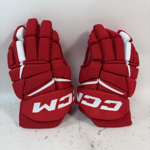 CCM Jetspeed FT880 Hockey Gloves, Red, 13"