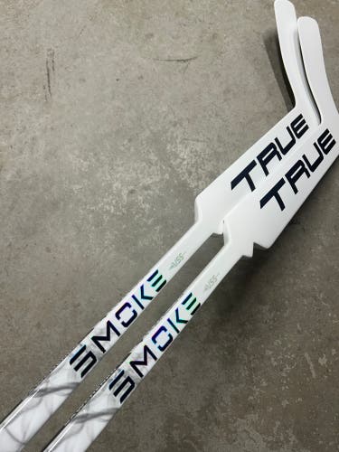 2 PACK True HZRDUS Smoke Regular Goalie Stick 25” Paddle (New) NHL Pro Stock