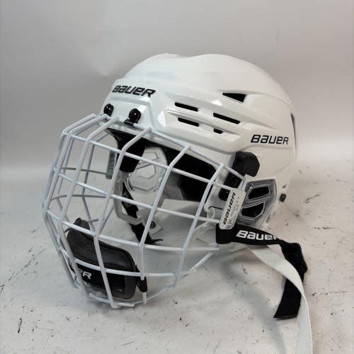 Bauer Re-Akt 90 Hocket Helmet, White, S/P (6 1/2-7 1/8")