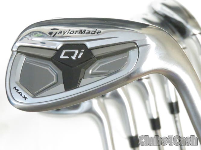 Taylormade Qi Max Irons KBS Max MT 85 Steel Stiff Flex 5-P+Aw .. Shop Wear