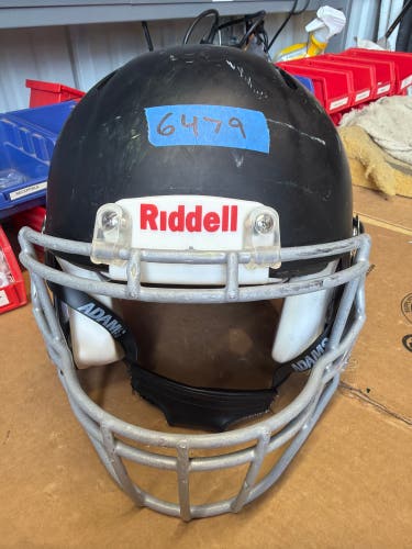 USED RIDDELL SPEED ICON ADULT HELMET - MEDIUM - FLAT BLACK