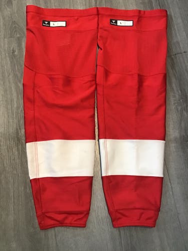 Red Wings Senior Large Fanatics Game Socks Pro Stock (Used)