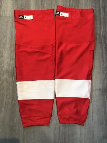 Red Wings Senior Large Adidas Game Socks Pro Stock (Used)
