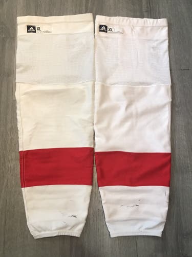 Red Wings Senior XL Adidas Away Game Socks Pro Stock (Used)