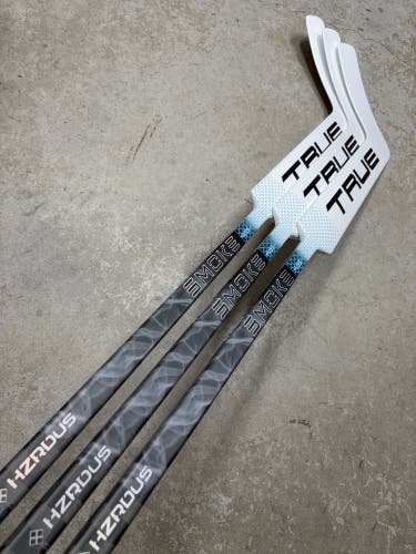 3 PACK True HZRDUS Smoke Regular Goalie Stick 26” Paddle (New) NHL Pro Stock