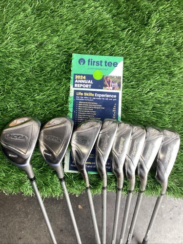 Tour Edge Moda Woods-Hybrids-Iron Set 5-PW, SW With Ladies Graphite Shafts