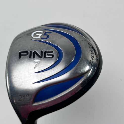 LEFTY Ping G5 7 Fairway Wood 21* Aldila NV Green 75g Regular Graphite Mens LH