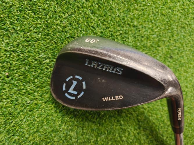 Lazrus Milled Black Lob Wedge LW Steel Shaft Regular Flex 60 Degree