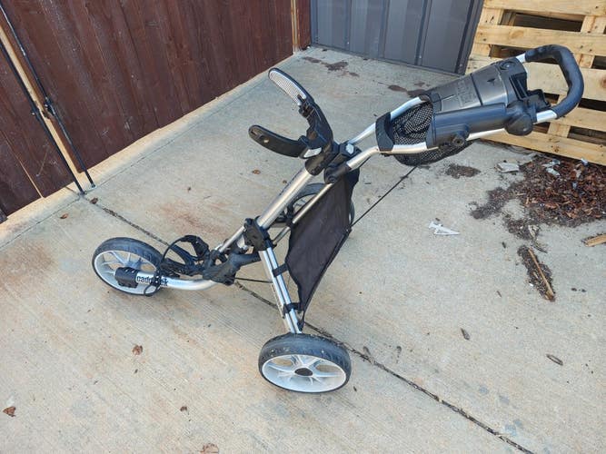 Caddytek CaddyLite EZ V8 3 Wheel Golf Push Cart - Silver