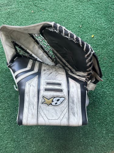 White Senior Brian's Optik X3 Goalie Glove Regular (Used)