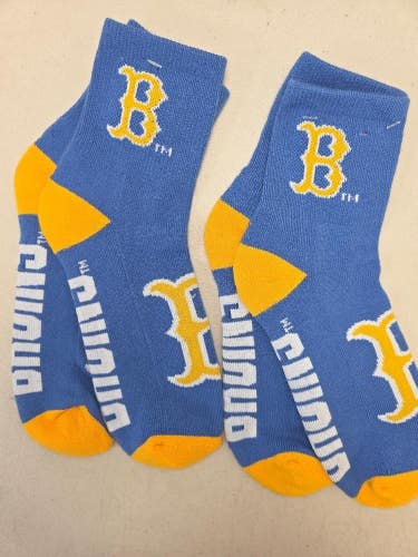 ST3 Mens NCAA UCLA BRUINS Crew Socks Lot of 2 Pair MEDIUM New