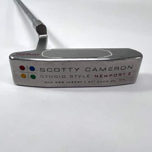 LEFTY Scotty Cameron Studio Style Newport 2 Putter 35" Mens LH