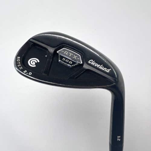 Cleveland 588 RTX 2.0 CB Black Satin Lob Wedge LW 58* 12 TT Dynamic Gold RH