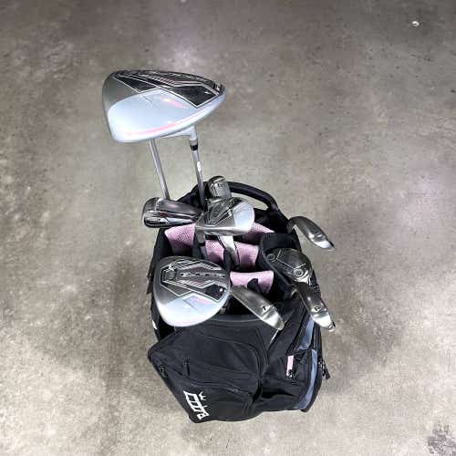 Cobra Air X Womens Club Set Driver 3W 5W 5H 6-PW SW Putter 45g RH +Bag