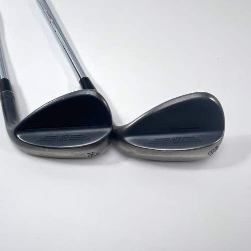 Titleist Vokey SM9 Jet Black Wedge Set 54* 10 | 58* 8 KBS Wedge Steel Mens RH