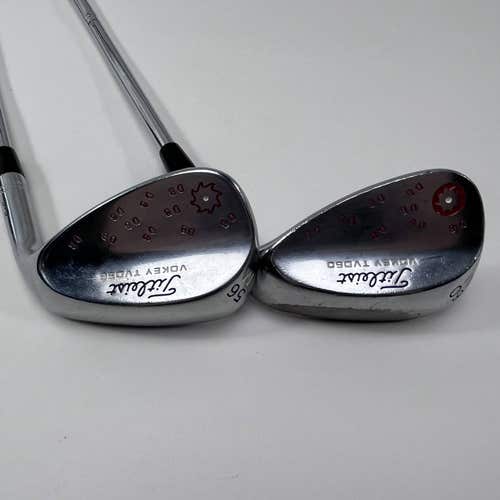 Titleist Vokey TVD Chrome Wedge Set 56* | 60* WedgeWorks Wedge Steel Mens RH
