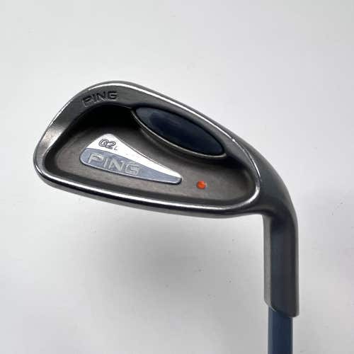 Ping G2 Ladies Single 9 Iron Orange Dot 2* Flat TFC100 Ladies Graphite Womens RH