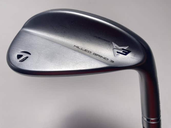 TaylorMade Milled Grind 3 Raw Chrome Gap Wedge GW 52* 12 TT DG 130g X Stiff RH
