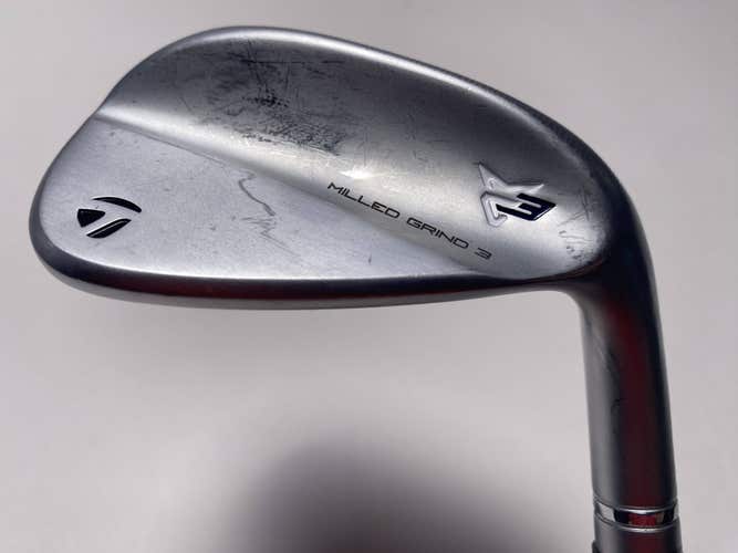 TaylorMade Milled Grind 3 Raw Chrome Gap Wedge GW 46* 9 TT DG 130g X Stiff RH