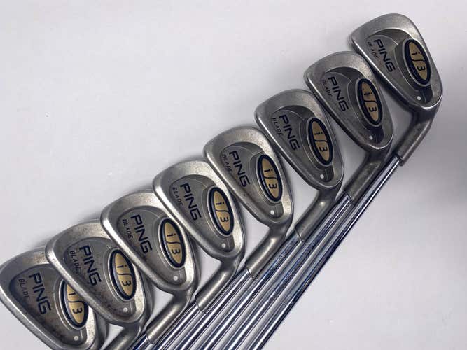 Ping i3 Blade Iron Set 3-PW White Dot 3* Up Cushin JZ Regular Steel Mens RH