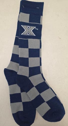 ST3 Mens NCAA XAVIER MUSKETEERS Lot of 1 Pair Crew Socks LARGE New