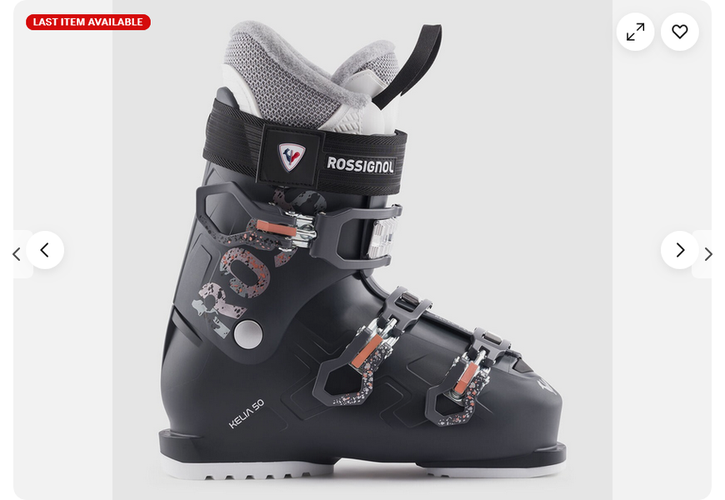 NEW Rossignol Kelia 50 Ski Boots - Women's size 27.5 mondo /US 10
