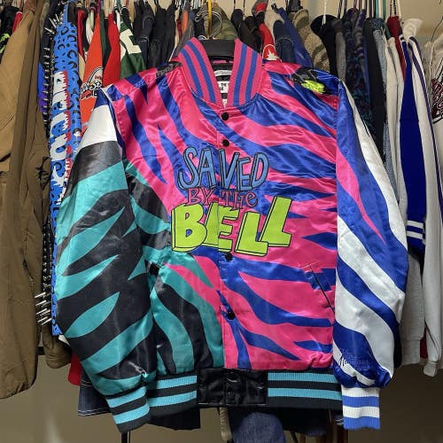 Saved By The Bell 1988 Headgear Classics Satin Bomber Jacket Size Medium Rare