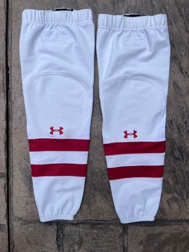 Senior Under Armour UA Hockey Socks University of Wisconsin