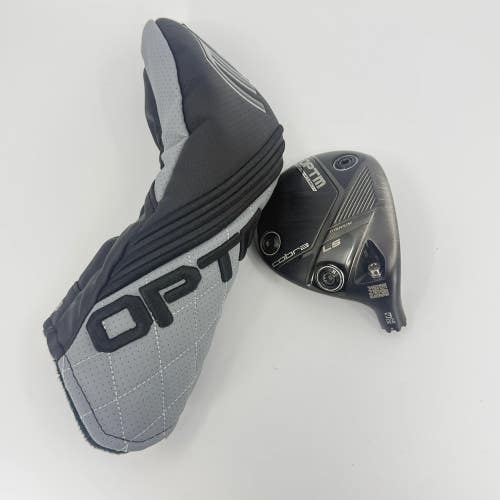 Cobra OPTM LS Titanium 14.5* 3 Wood Head RH Headcover Fairway Wood Used Golf