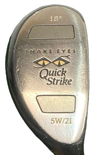 Snake Eyes Quick Strike Driving 2 Hybrid 18* RH Stiff Steel 41.5" Nice Winn Grip