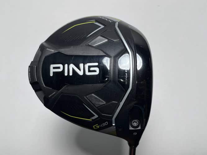 Ping G430 Max Driver 9* Tour 75g Stiff Graphite Mens RH Midsize Grip
