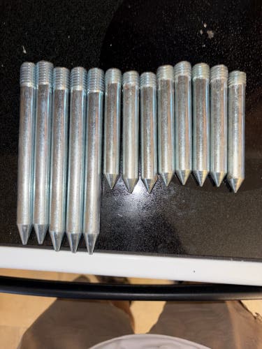 Champro Replacement Spikes For Pitching Rubber or Mound. 15 spikes. (5-6”, 10-4”spikes) NEW