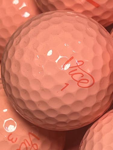 12 Near Mint AAAA Peach Parfait Vice Pro Soft Near Mint AAAA Used Golf Balls
