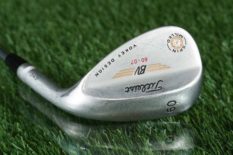 Titleist BV 60 07 Lob Wedge Vokey Design Spin Milled Wedge Flex Steel Satin RH