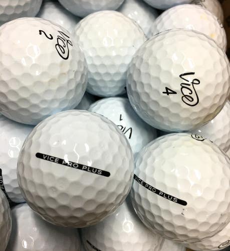 36 White Vice Pro Plus Near Mint AAAA Used Golf Balls