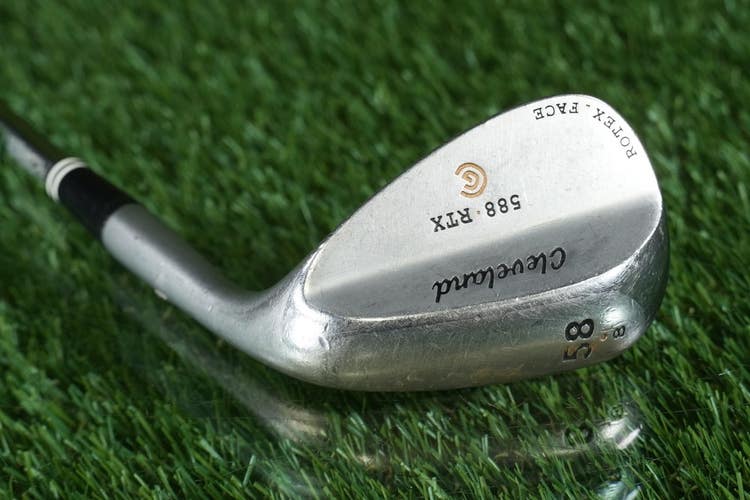 Cleveland 588-RTX 58 8 Lob Wedge Rotex Face Dynamic Gold Wedge Flex Satin RH